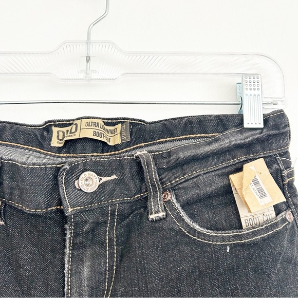 NEW Deadstock Old Navy Y2K Black Ultra Low Rise Bootcut Jeans Vtg Size 2 short - Picture 8 of 12